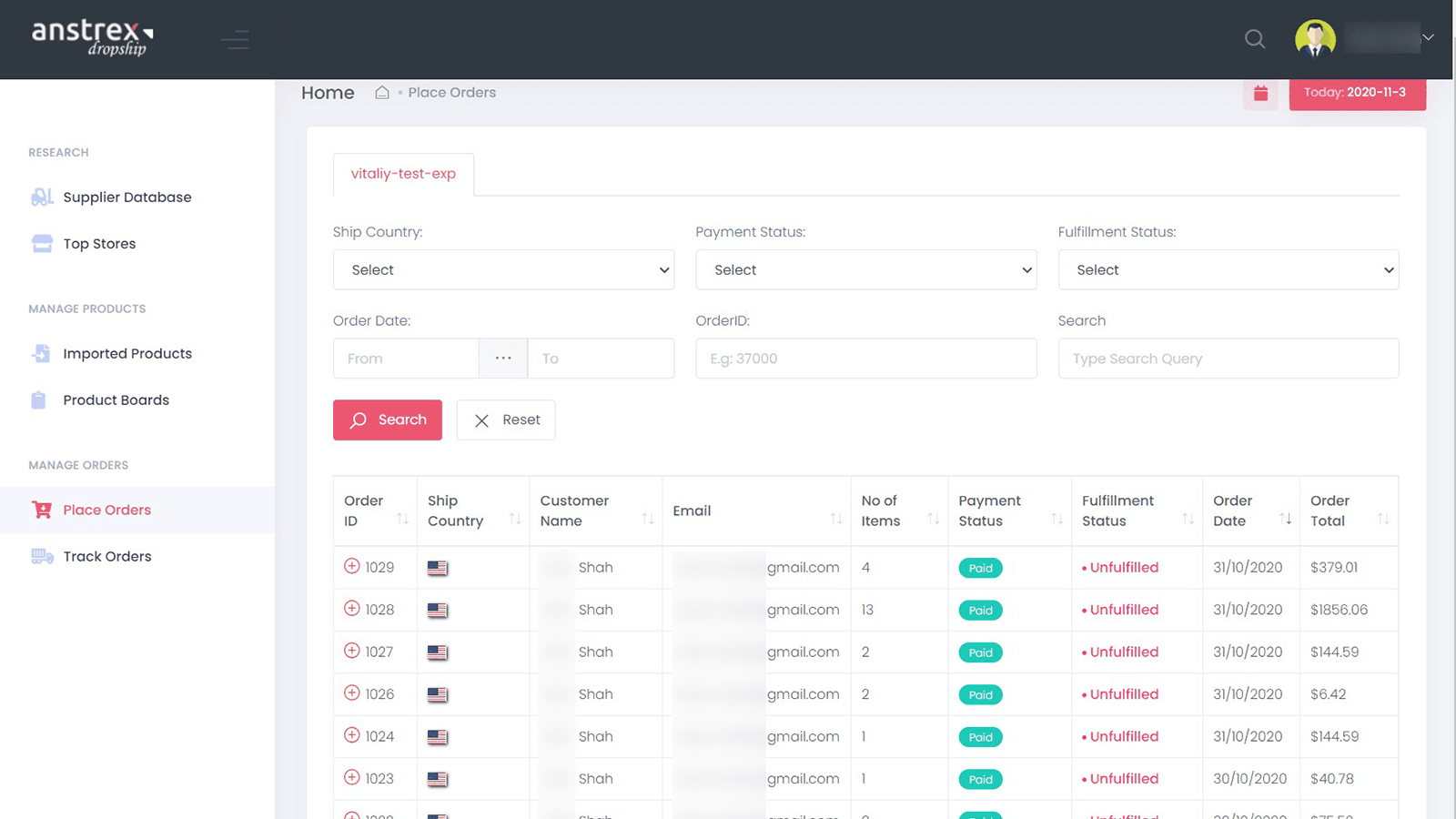 Anstrex Dropshipping screenshot 2