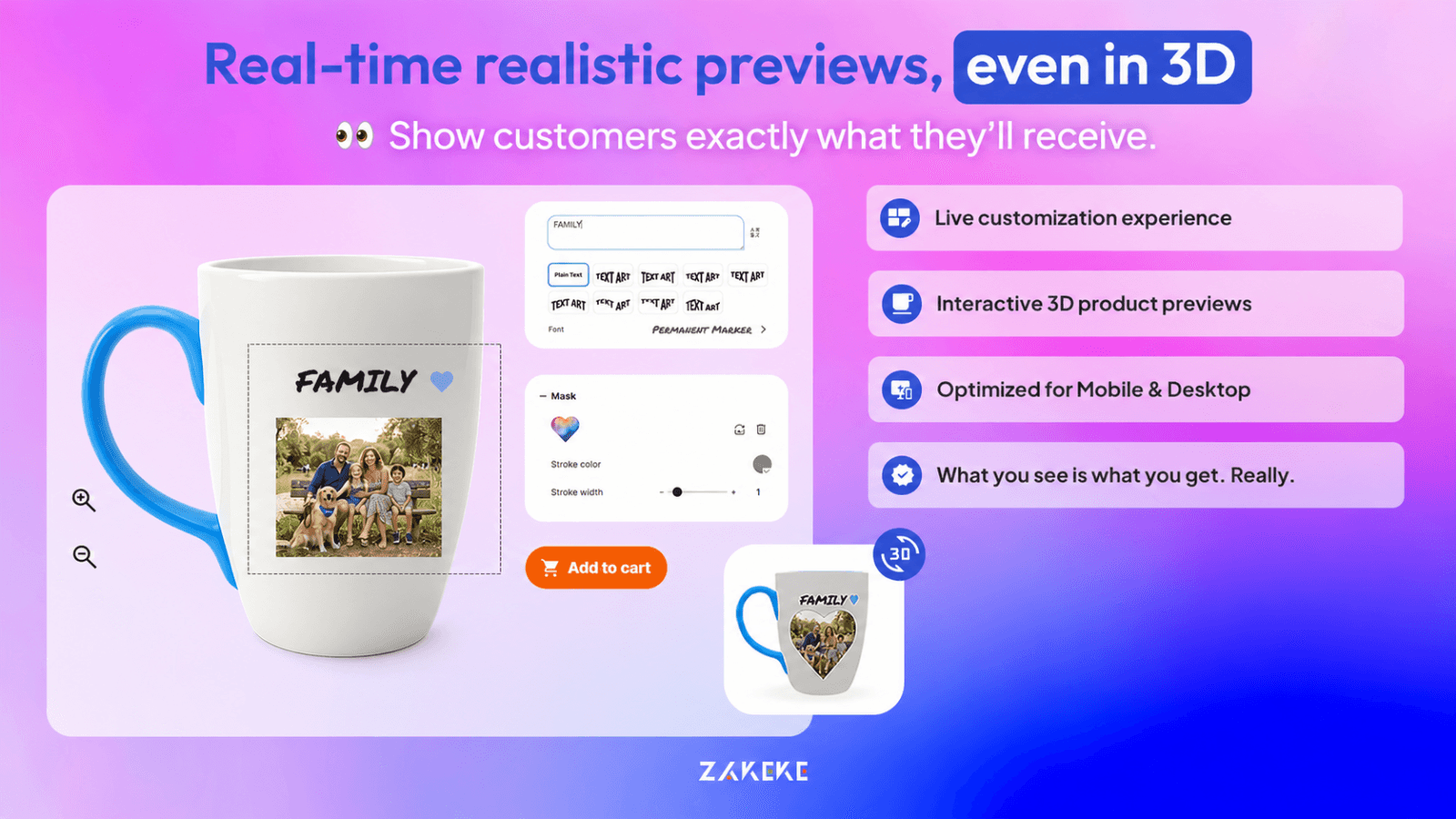 Zakeke ‑ Customizer 2D & 3D screenshot 1