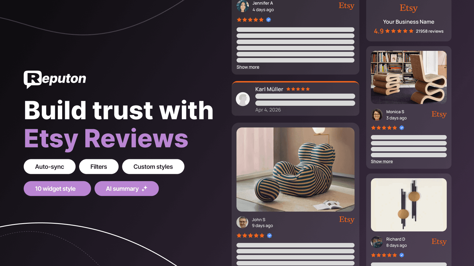 Reputon Etsy Reviews screenshot 1