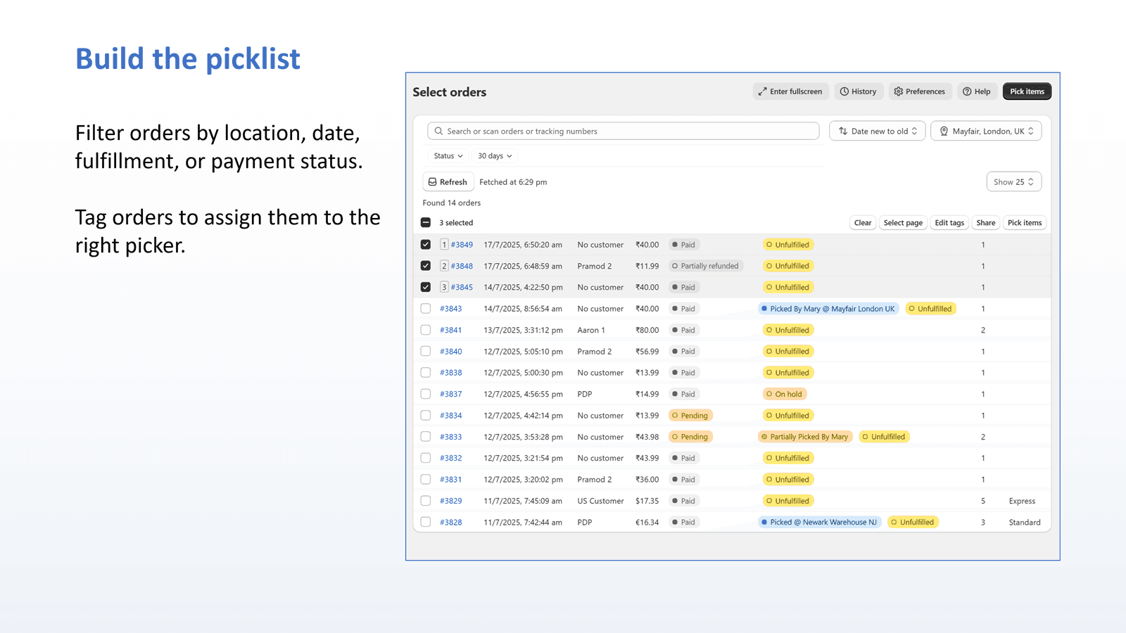 BR Pick List Pro screenshot 1