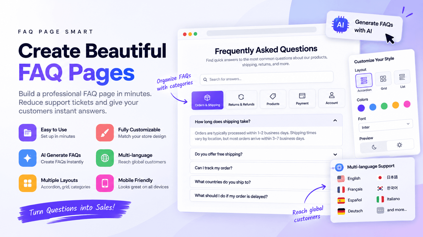 D: AI FAQ Page screenshot 1