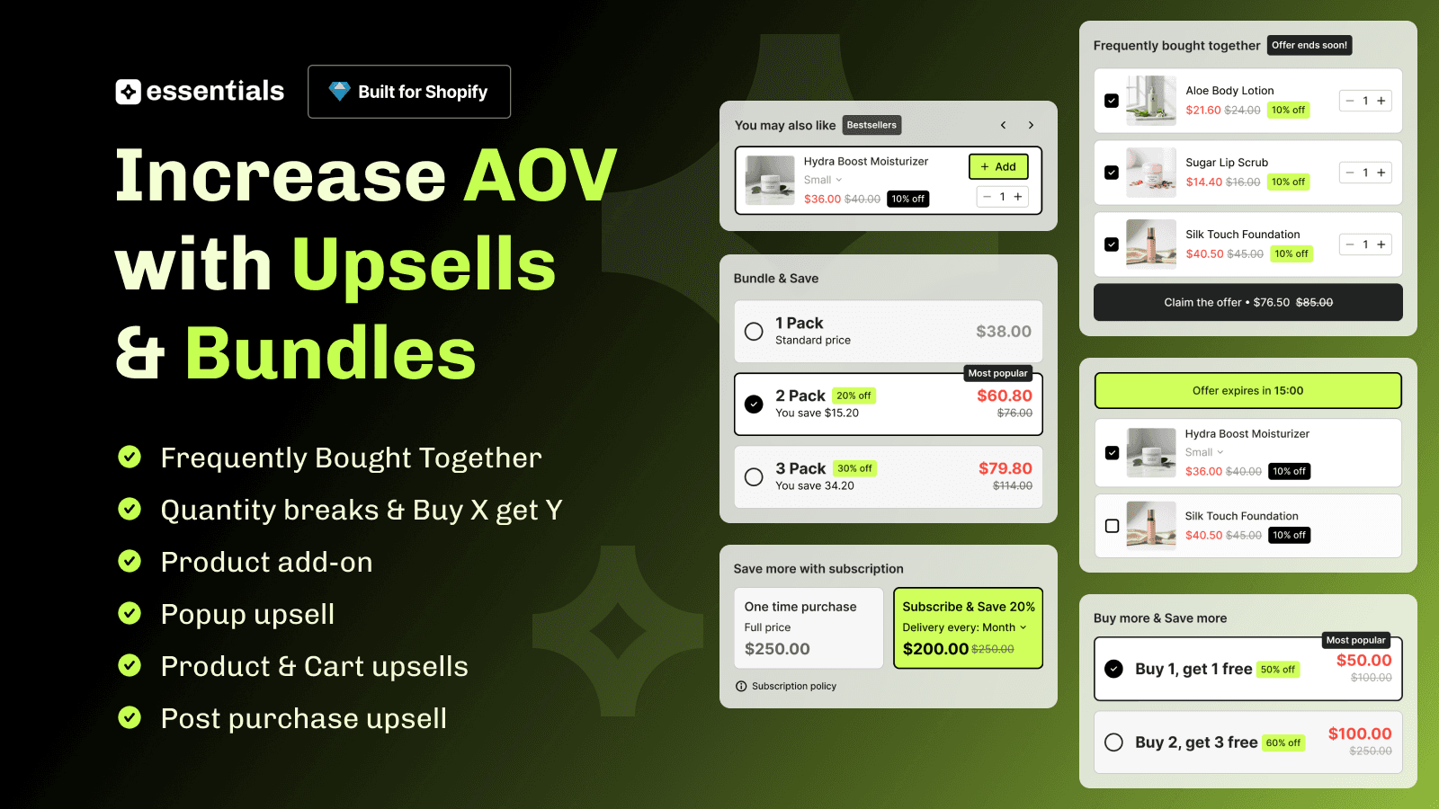 Essential Upsell & Cross Sell screenshot 1
