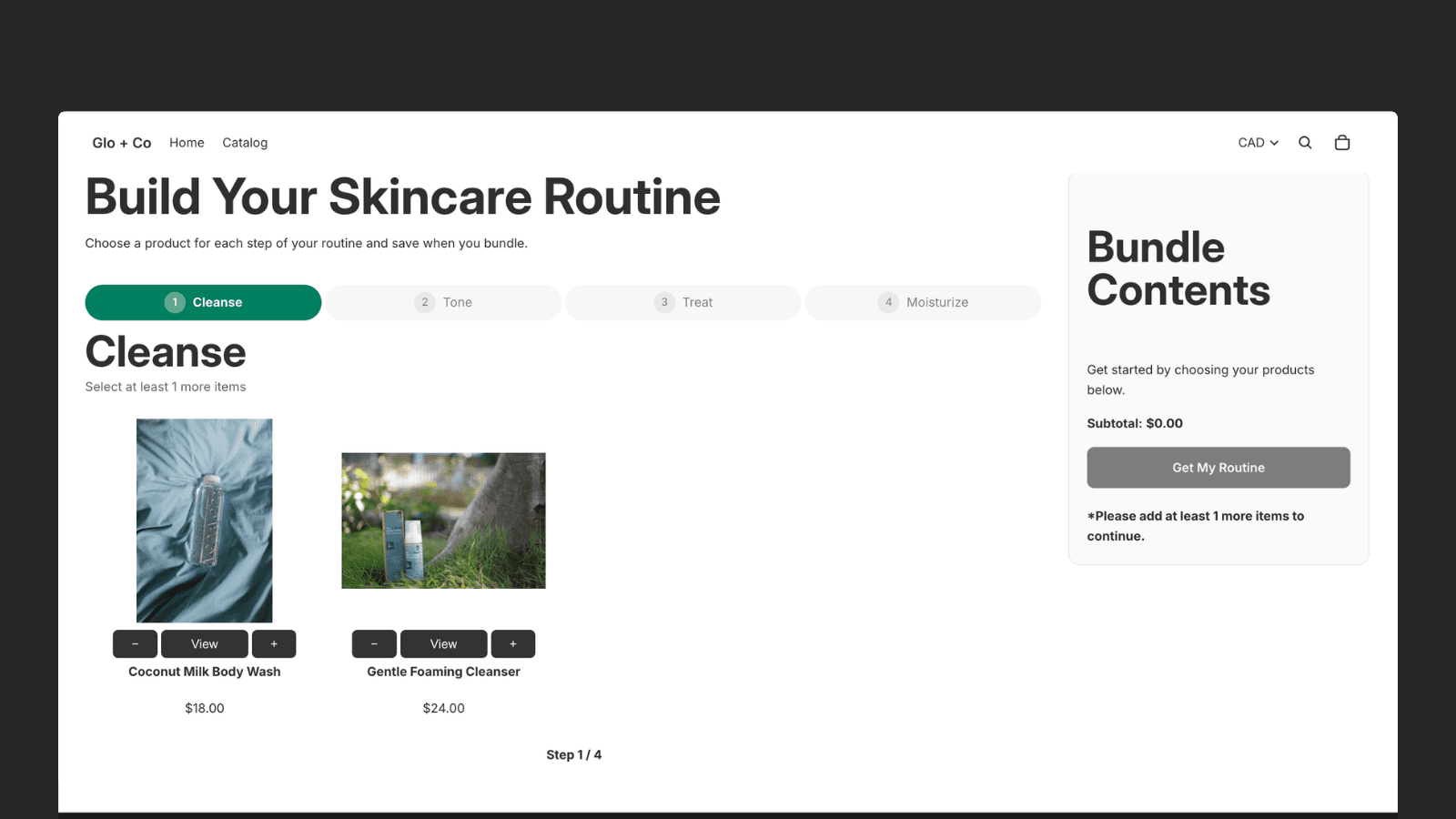 Bundable ‑ Customizable Kits screenshot 1