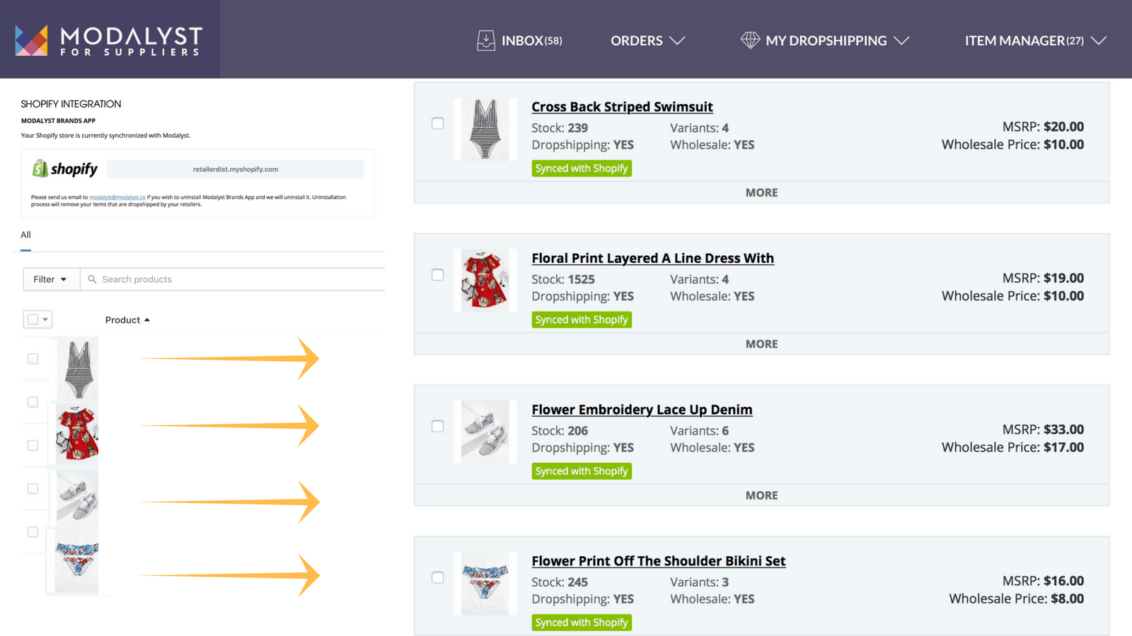 Modalyst for Suppliers screenshot 2