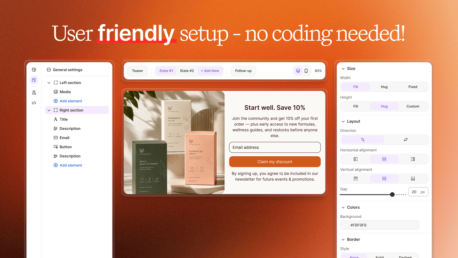 Kaching Upsell & Email Popup screenshot 2