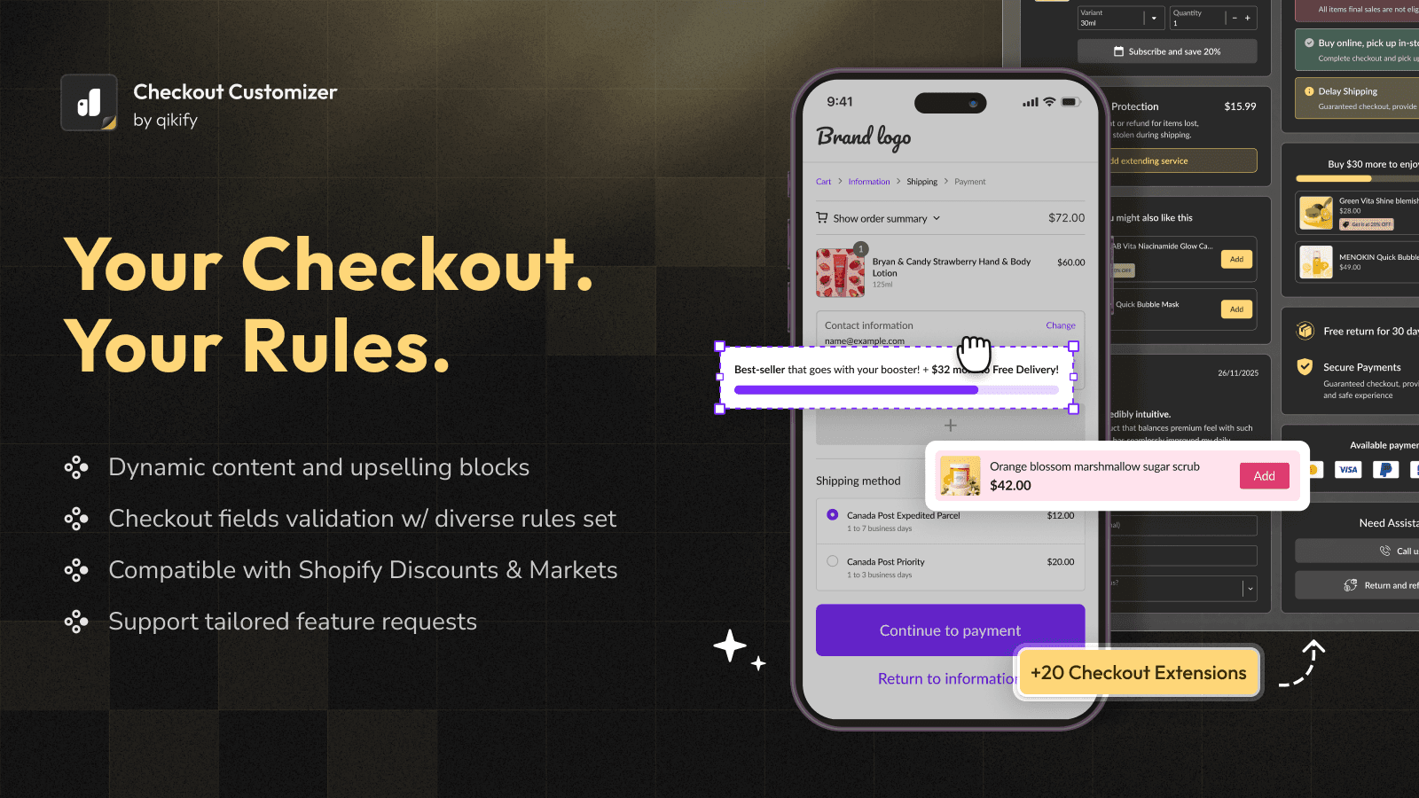 Qikify Checkout Customizer screenshot 1