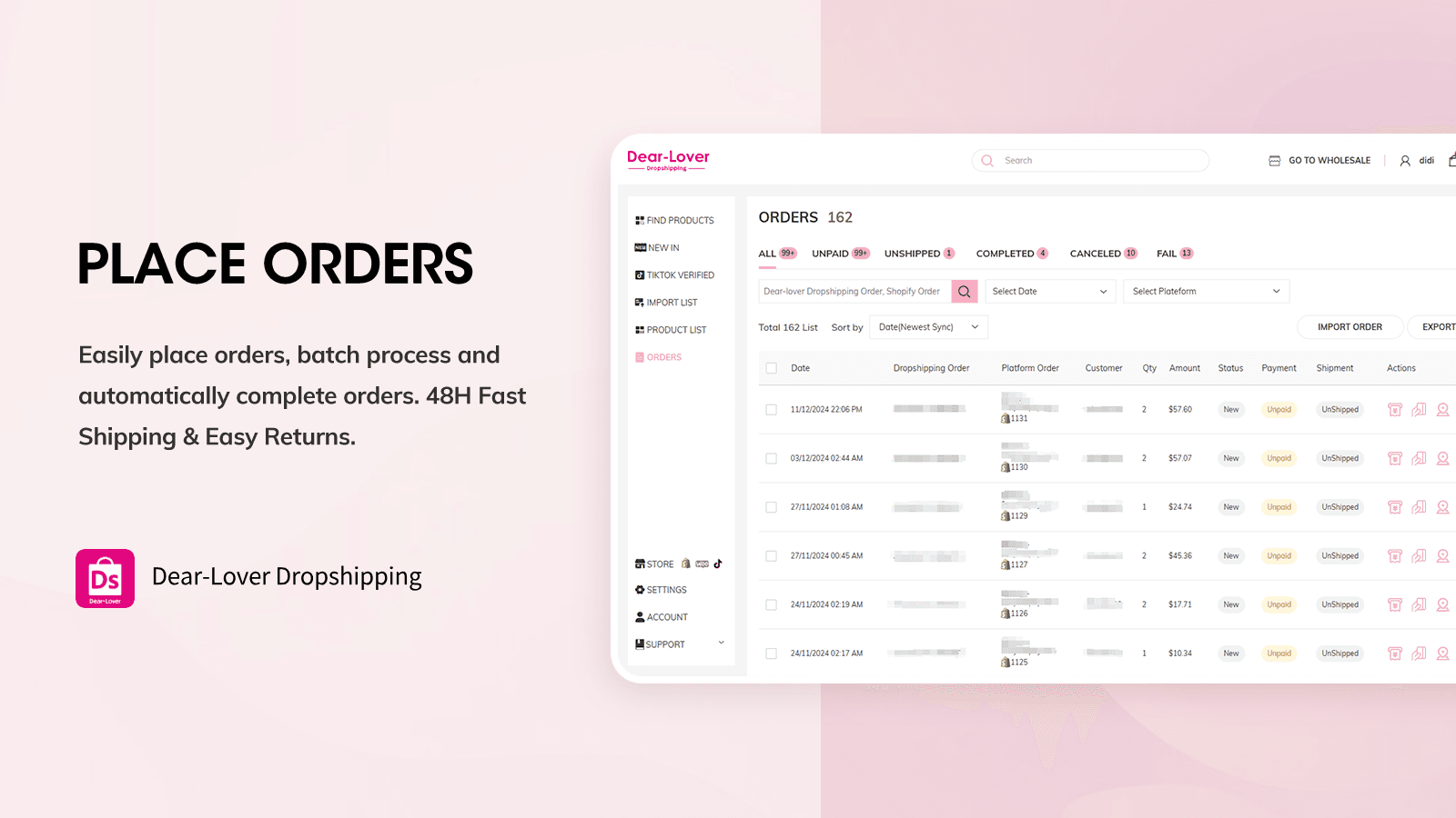 Dear‑Lover Dropshipping screenshot 2