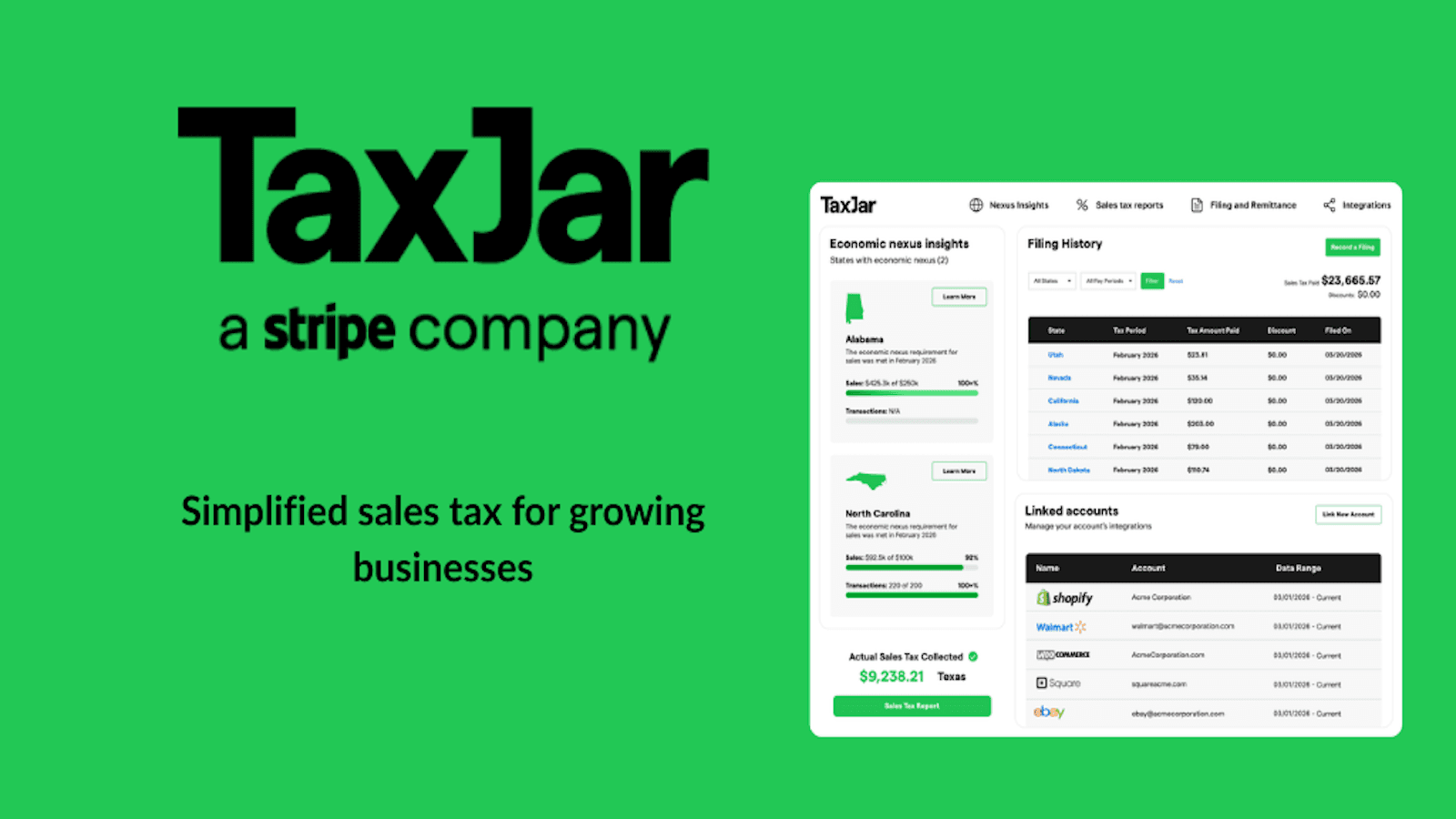 TaxJar Sales Tax Automation screenshot 1