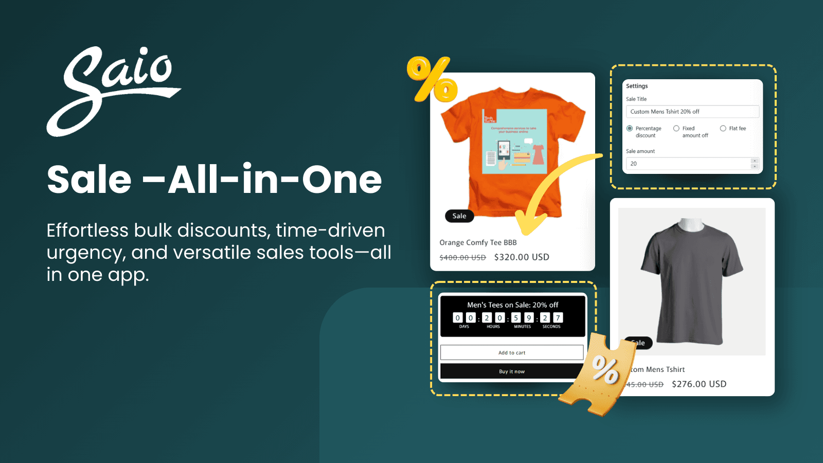 Saio: Sale ‑ All in one screenshot 1