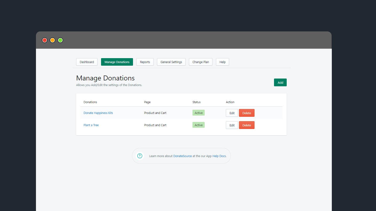 Donate Source ‑ Charity Widget screenshot 2