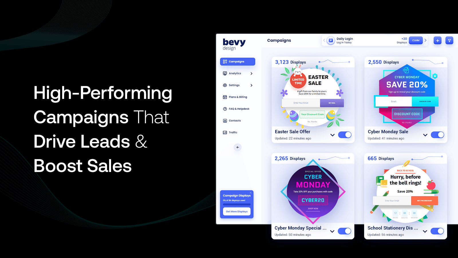 Bevy Design ‑ Animated Pop Ups screenshot 1