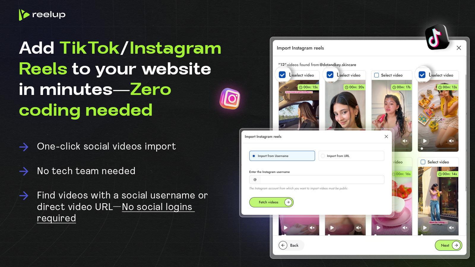 ReelUp‑Shoppable Videos+Reels screenshot 1