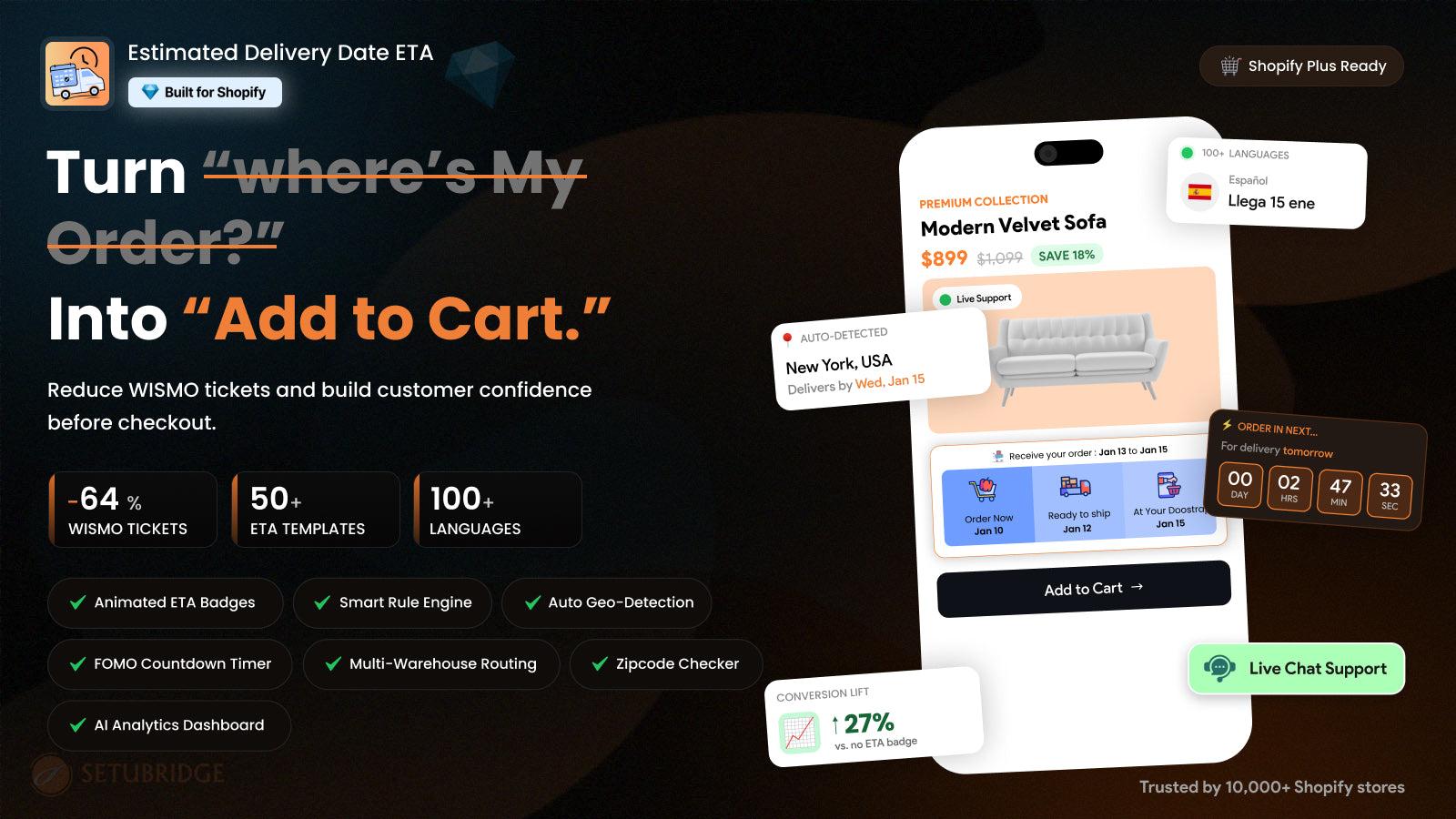Estimated Delivery Date ‑ ETA screenshot 1