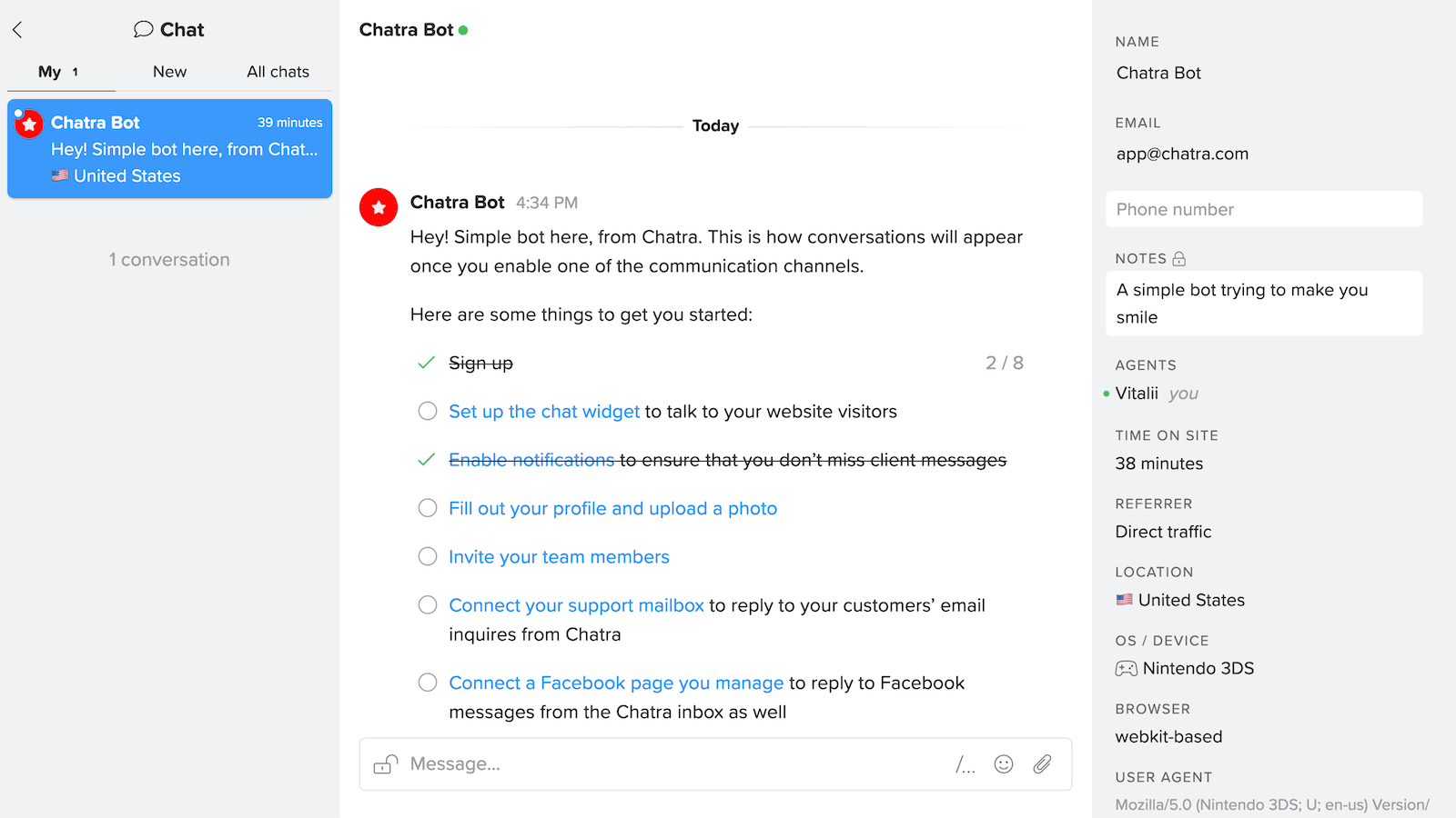 Chatra — Live Chat & Chatbot screenshot 1