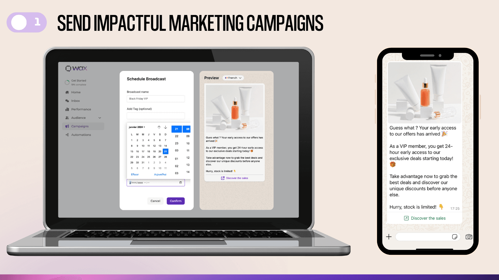 WAX: marketing on WhatsApp screenshot 2