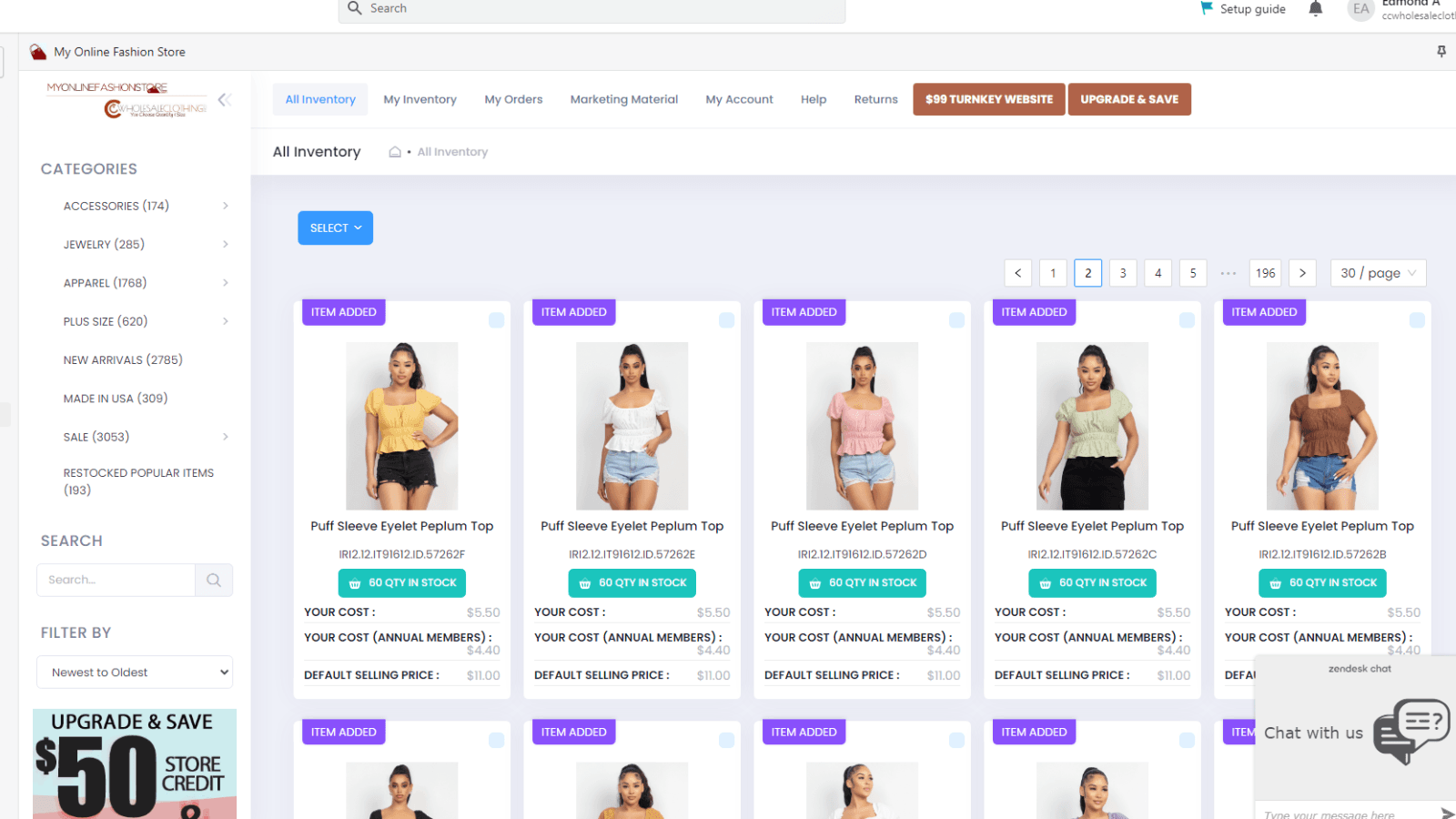 MY ONLINE FASHION STORE screenshot 1