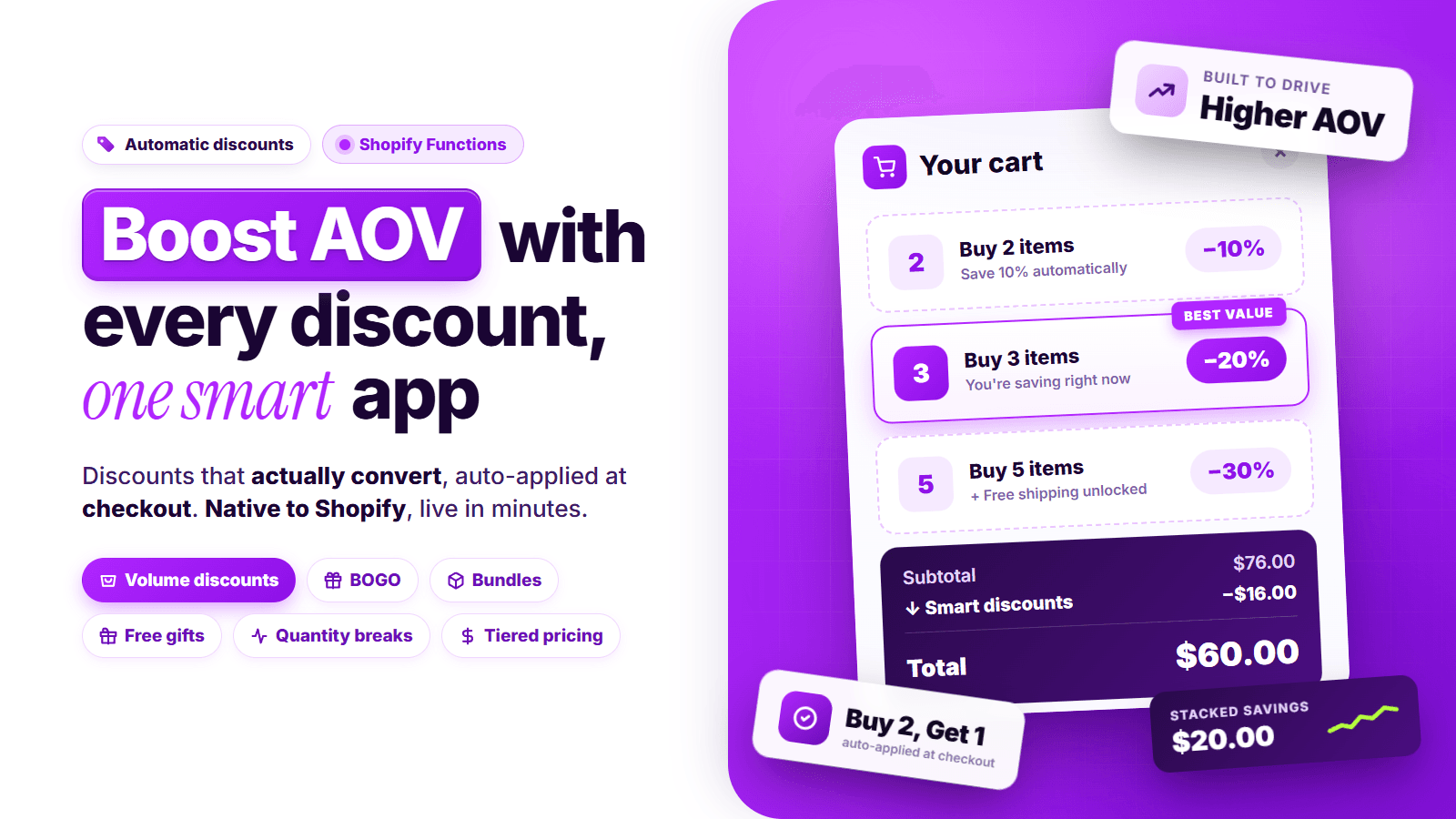 SMART Bundles Volume Discounts screenshot 1