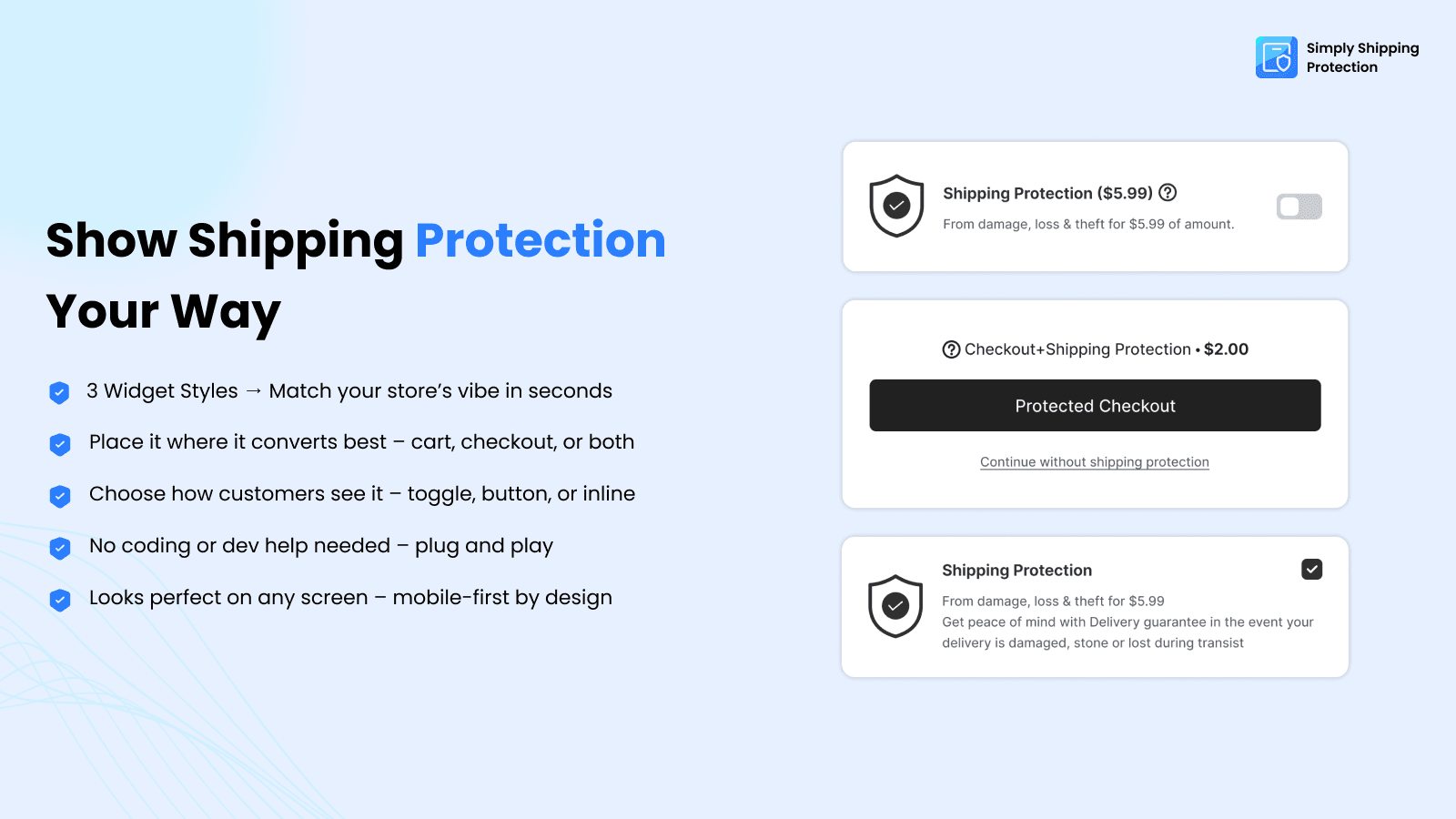 Simply Shipping Protection screenshot 1