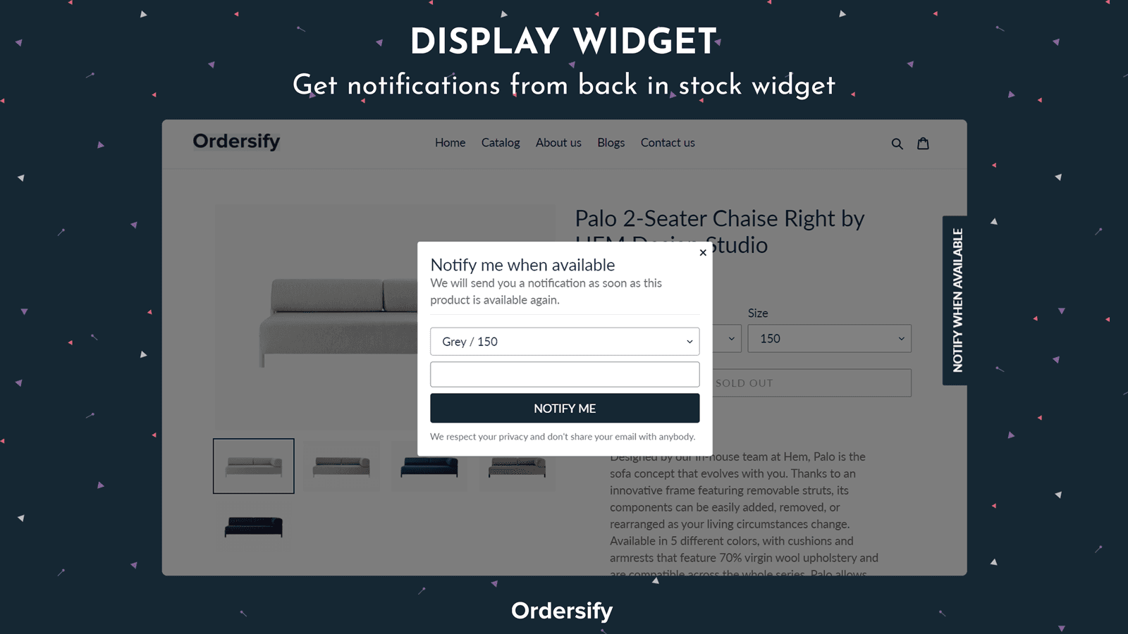 Ordersify: Restocked Alerts screenshot 1