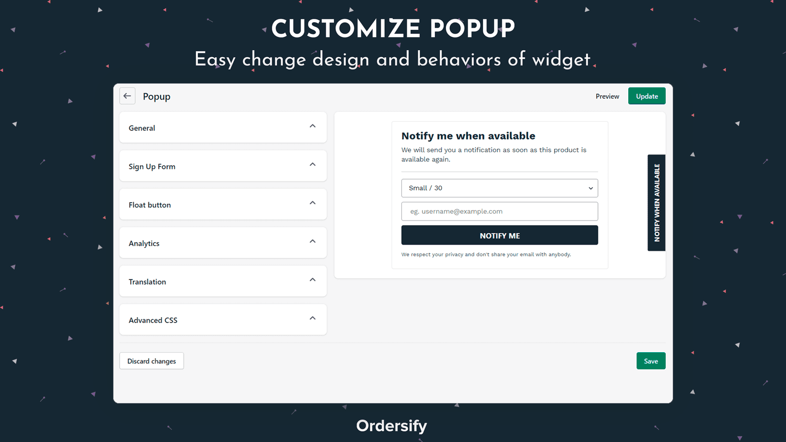 Ordersify: Restocked Alerts screenshot 2