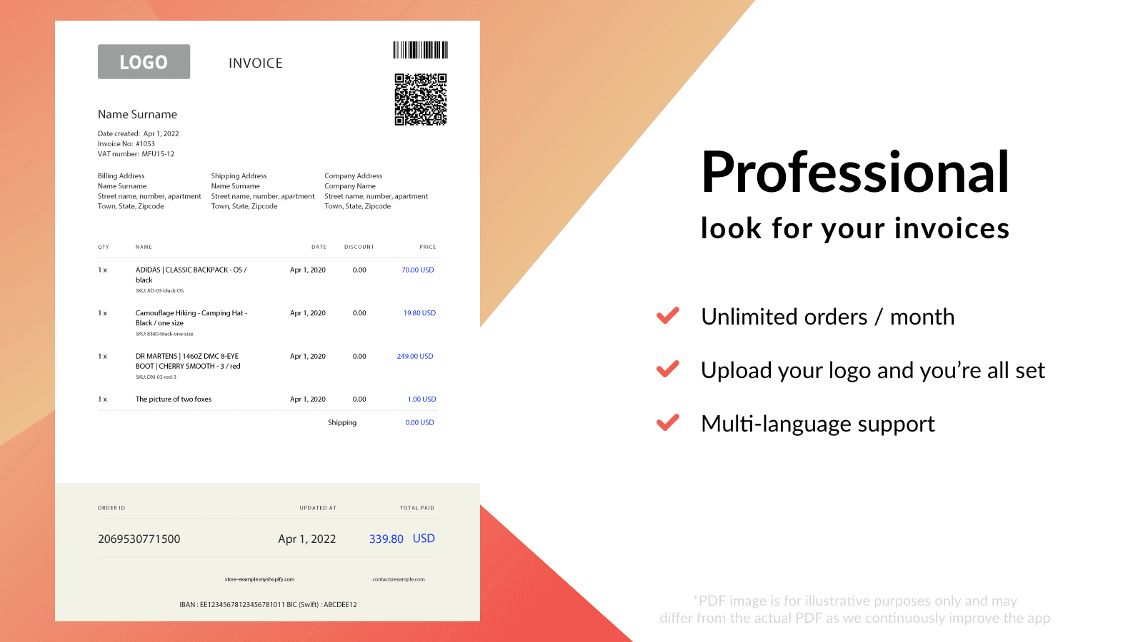 Mega PDF Invoices screenshot 1