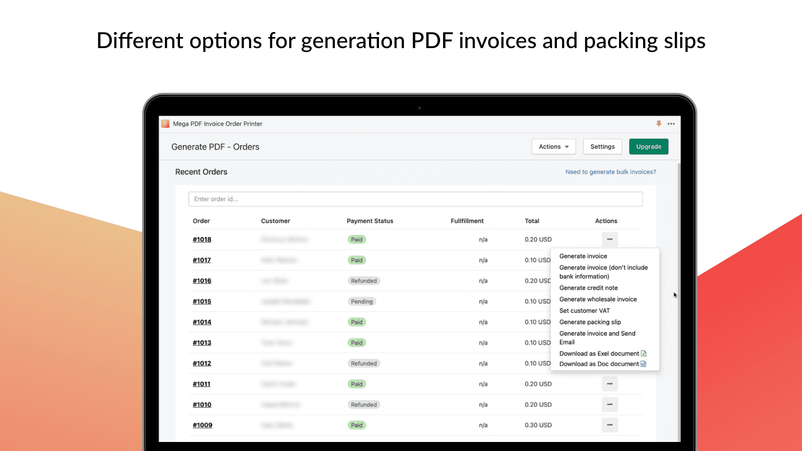 Mega PDF Invoices screenshot 2