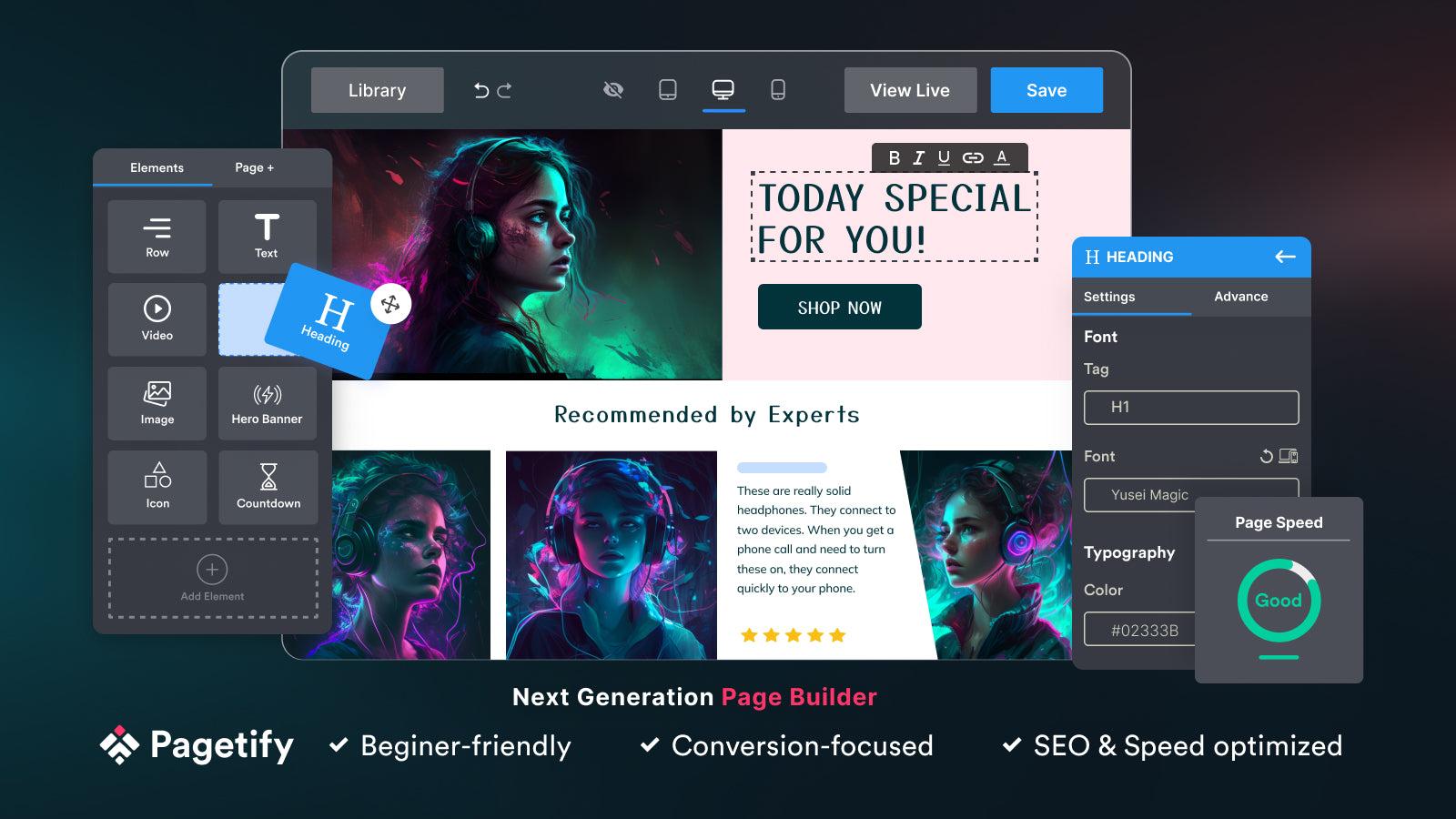 Pagetify Landing Page Builder screenshot 1