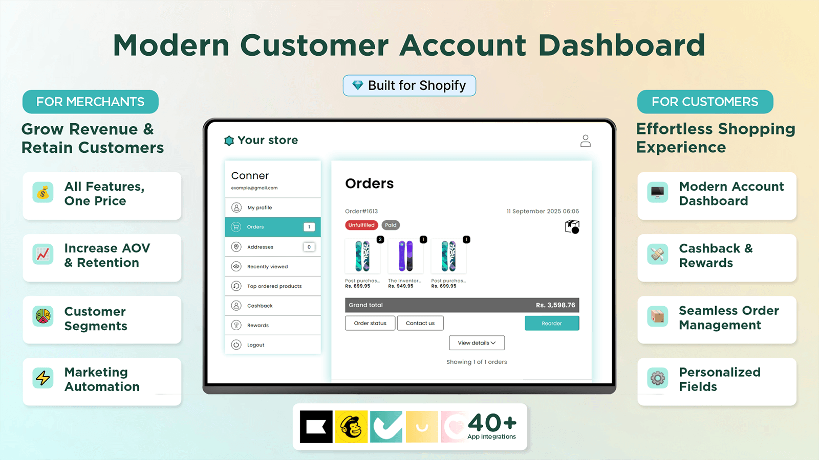 Custlo ‑ Customer accounts app screenshot 2
