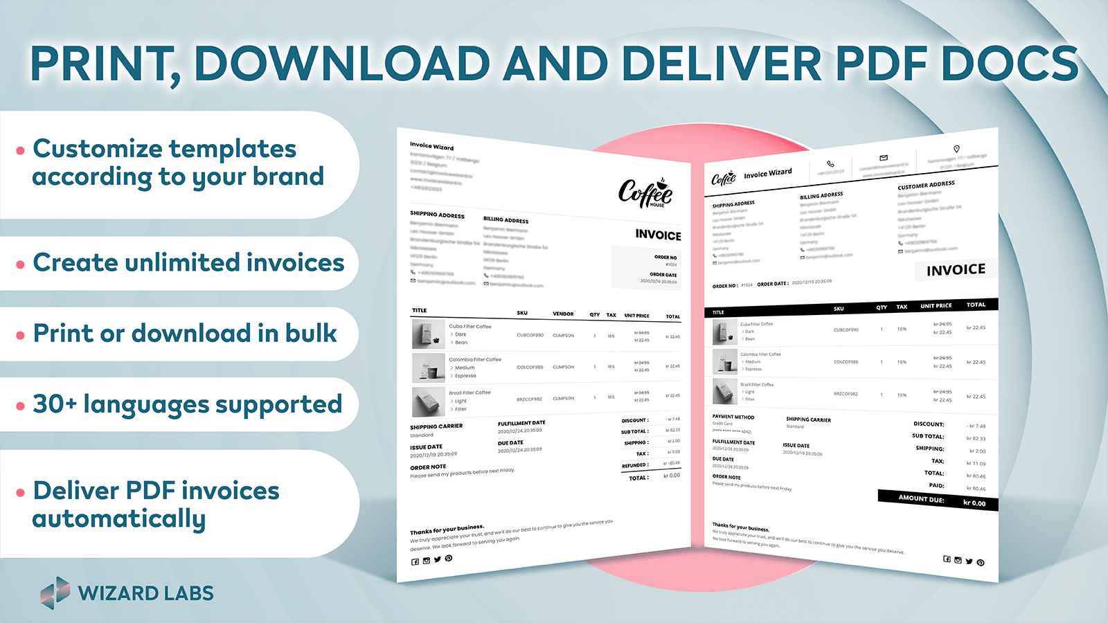 Invoice Wizard ‑ PDF Order screenshot 2