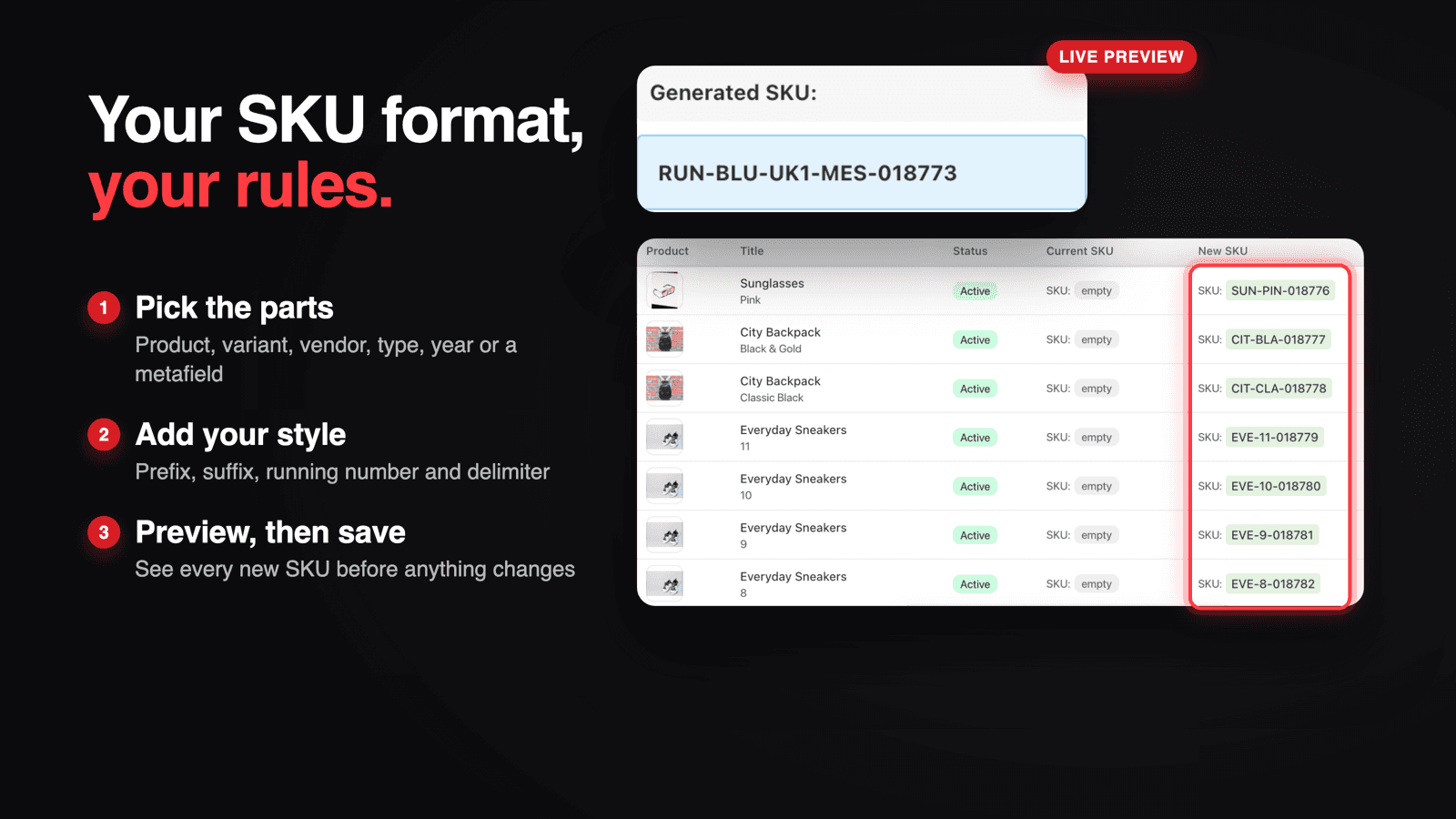 SGT: SKU and Barcode Generator screenshot 2