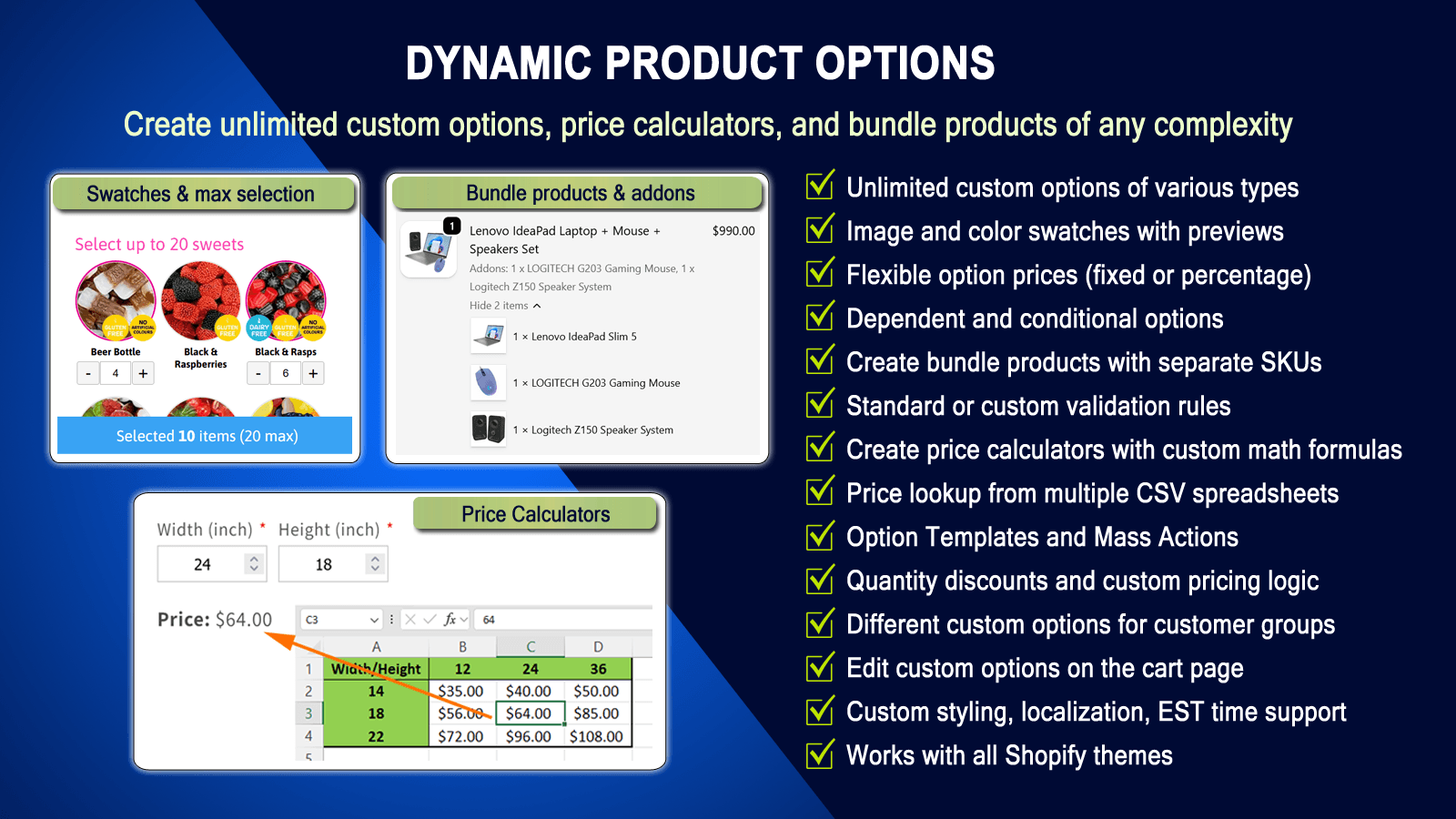 DPO Dynamic Product Options screenshot 1