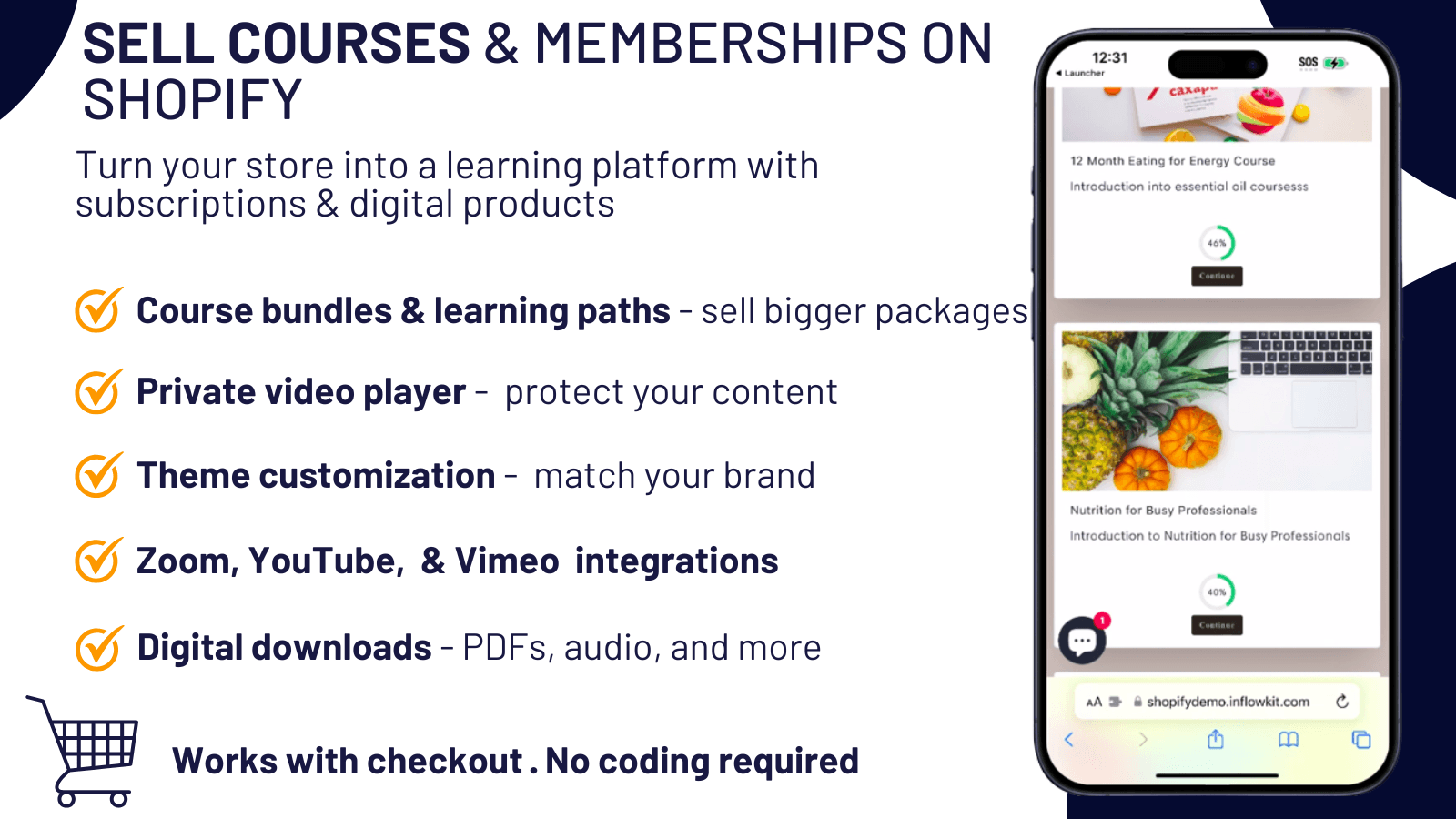 Inflowkit Courses & Membership screenshot 2
