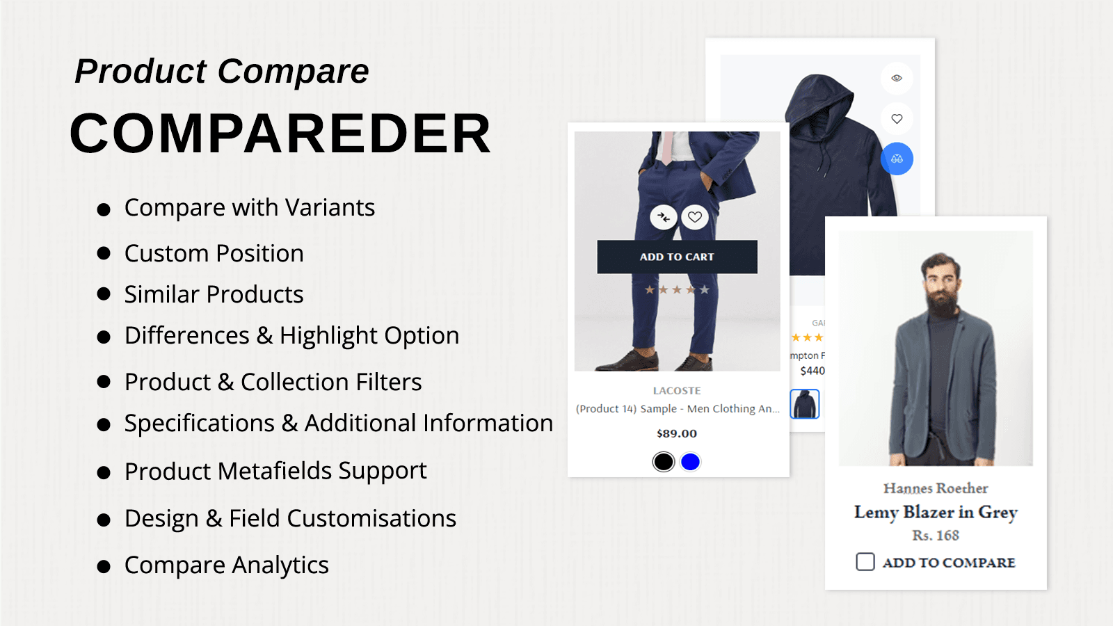 Compareder ‑ Product Compare screenshot 1