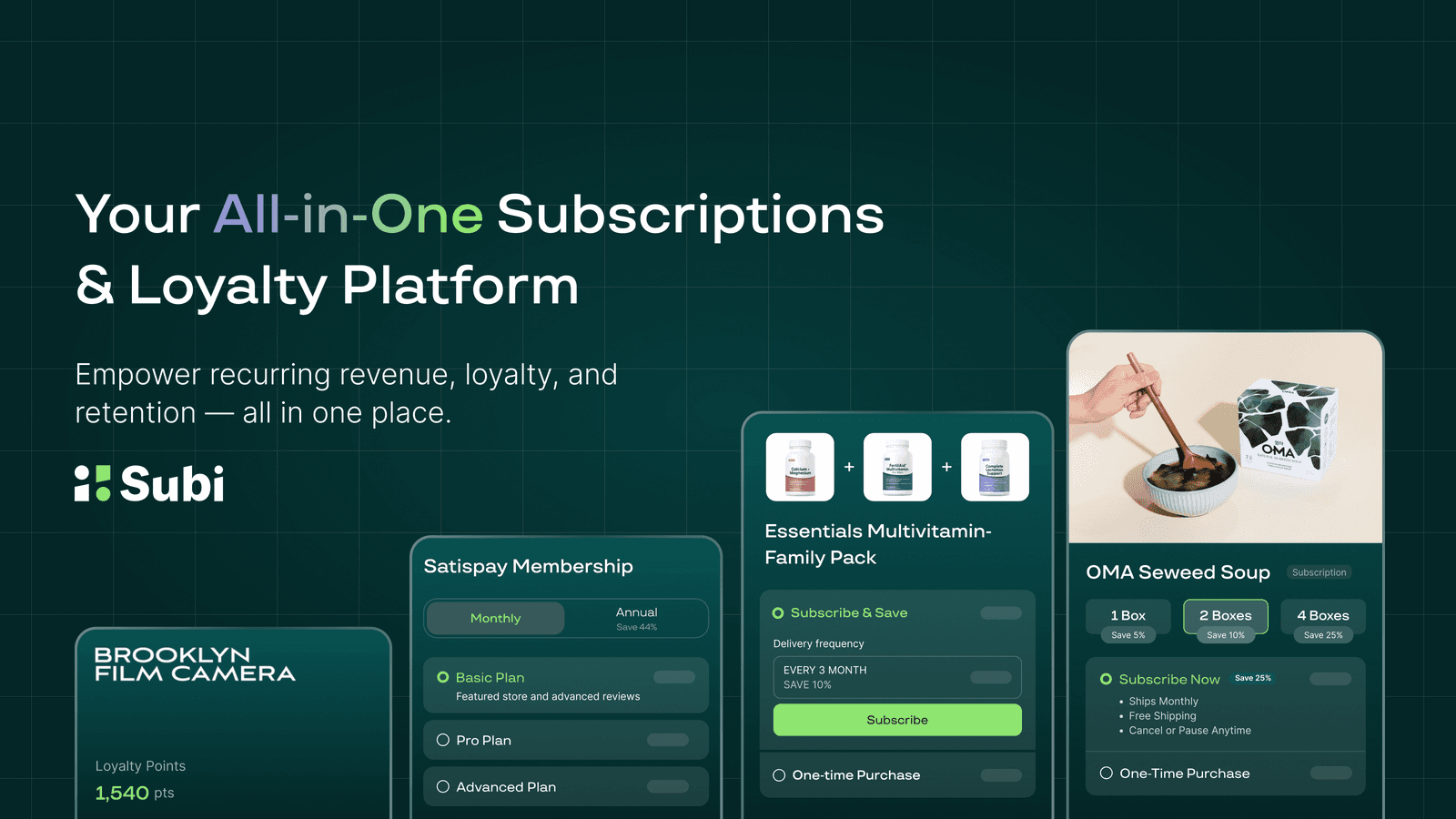 Subi Subscriptions App screenshot 1