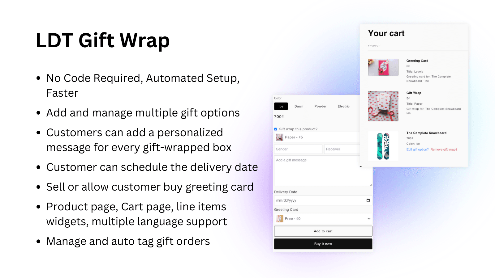 LDT: Gift Wrap, Gift Message screenshot 1