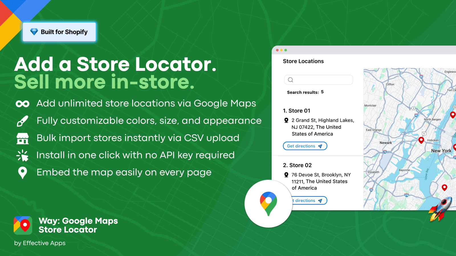 Way: Google Maps Store Locator screenshot 1