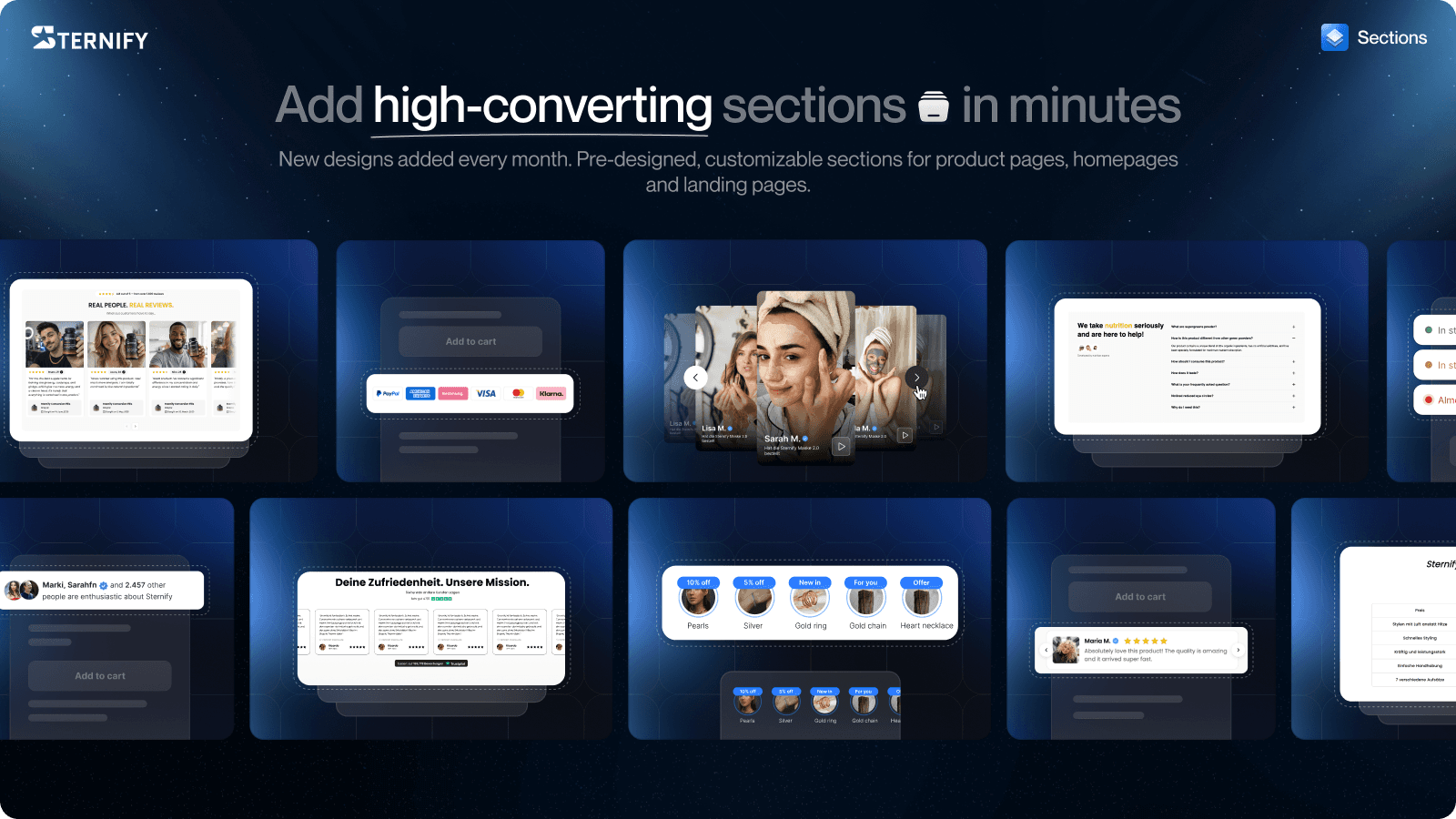 Sternify ‑ Bundles & Sections screenshot 2