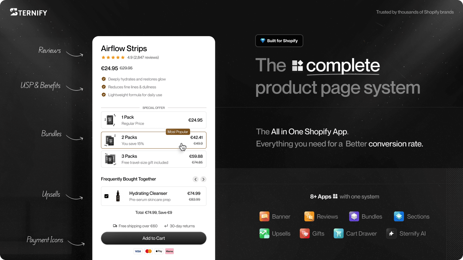 Sternify ‑ Bundles & Sections screenshot 1