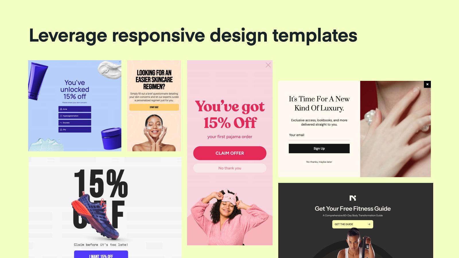 Justuno ‑ Email & SMS Popups screenshot 1