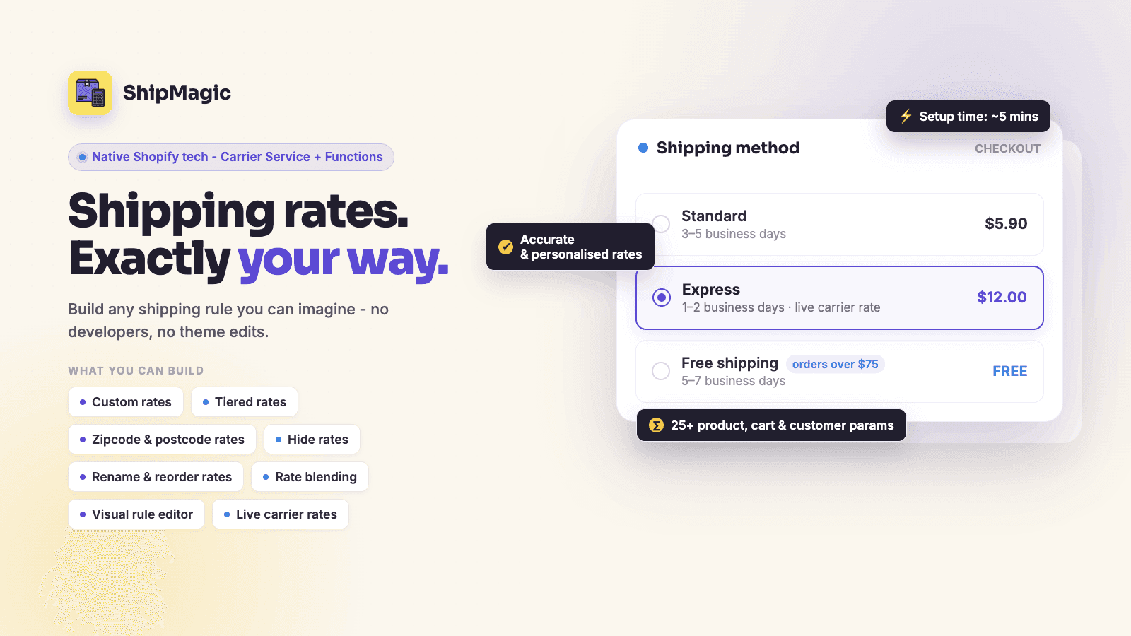 Shipping calculator: ShipMagic screenshot 1