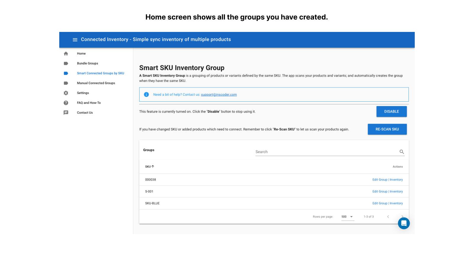 NASP Connected Inventory screenshot 2