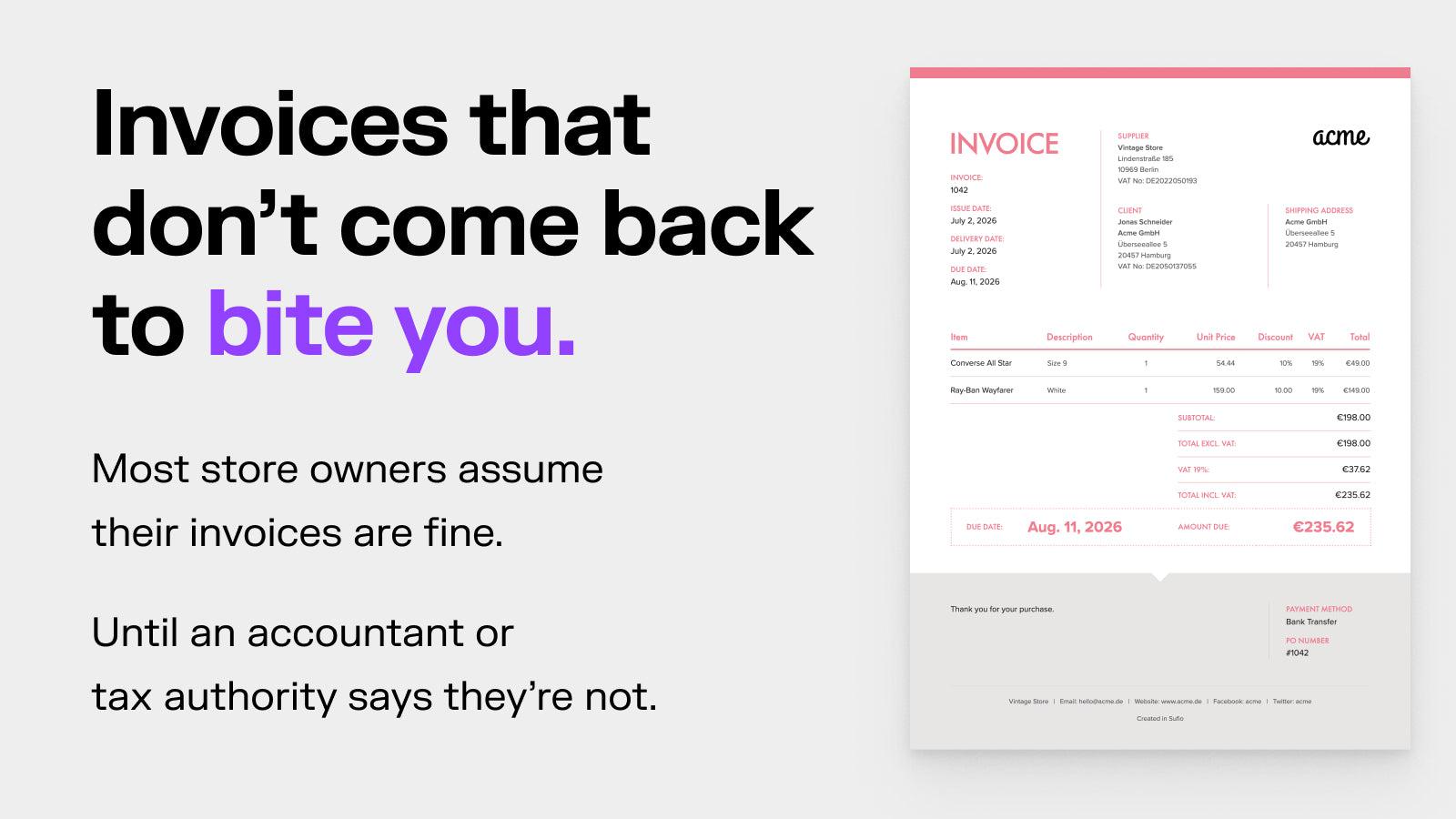 Sufio: Invoices You Can Trust screenshot 1