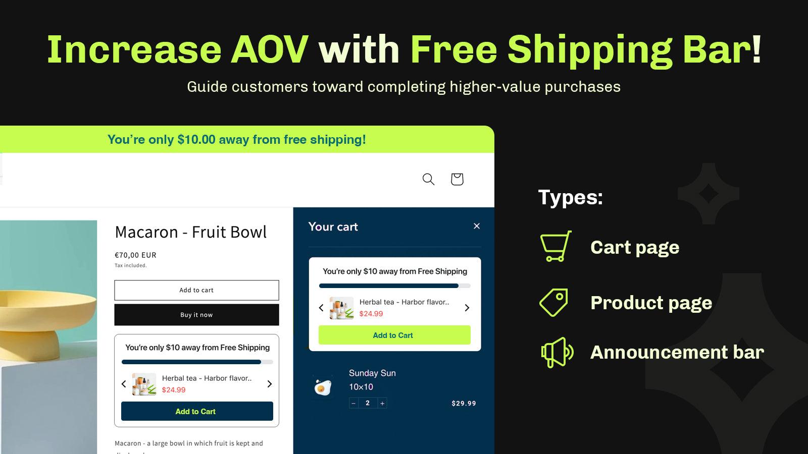 Essent FreeShipping Upsell App screenshot 1