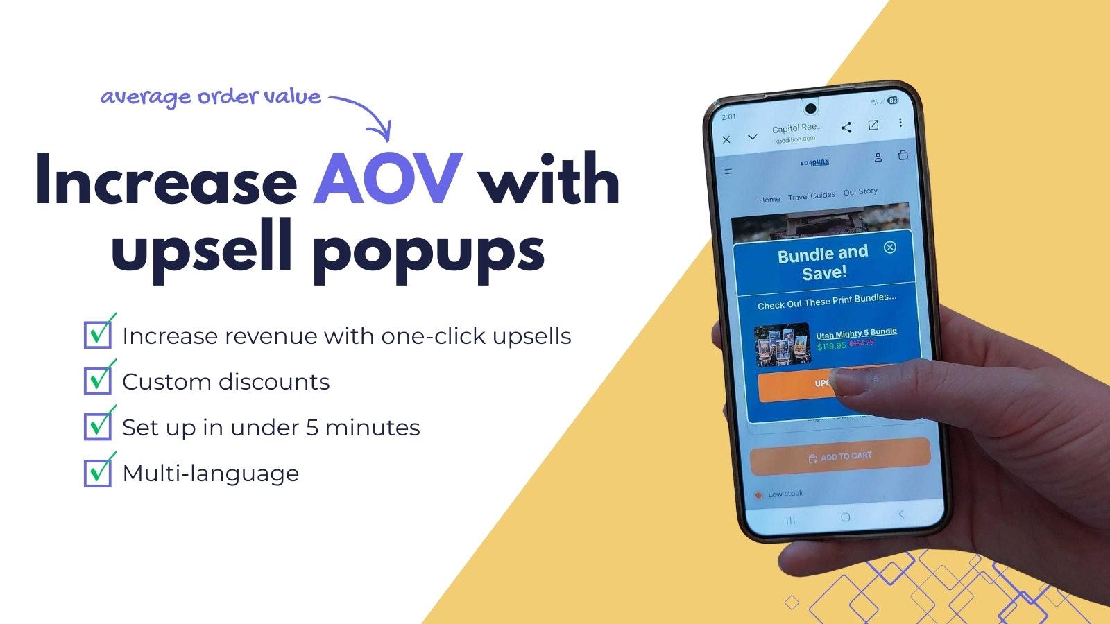 Upsell Popup by Jumi screenshot 1