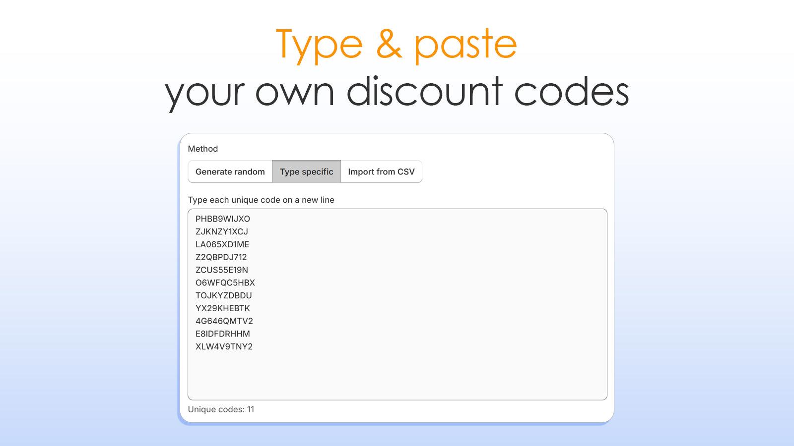 Bulk Discount Codes Generator screenshot 2